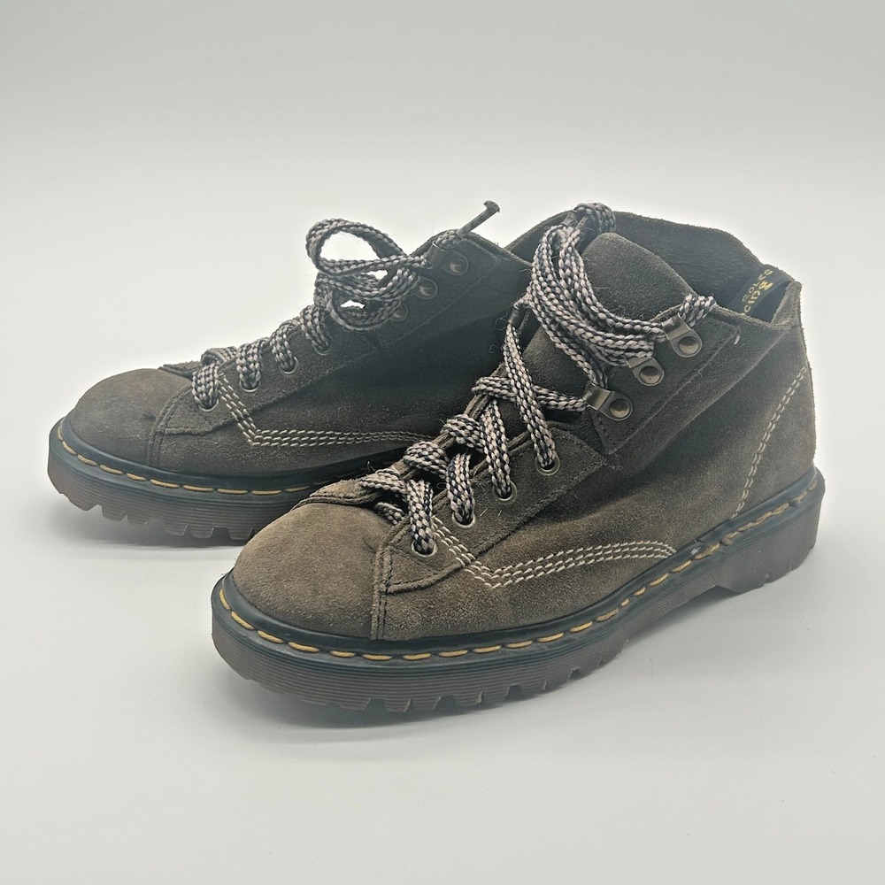 Dr Martens 8088 Vintage Brown Suede Monkey Boots Made in England US 9 UK 7 - Picture 4 of 7